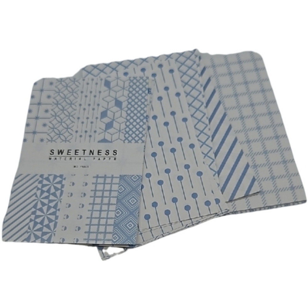 Yanji Mini Craft Paper blue & white NWT - Picture 3 of 10